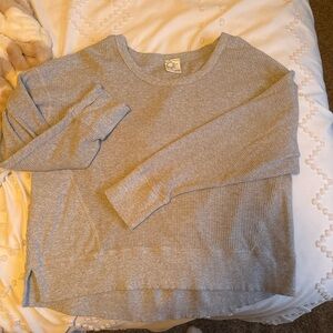 Aerie Light Gray Women's Crew Neck Sweater